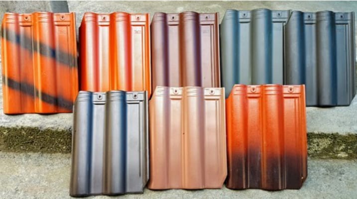 Roofing tile color samples